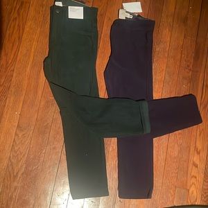 BRAND New 2-for-1 Slim Fit Adjustable Waist Corduroy Pants